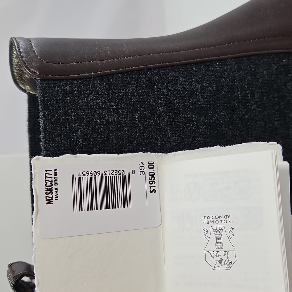NEW Brunello Cucinelli Leather Monili Comma-Heel Ankle Boots Size 39.5 - Picture 15 of 16